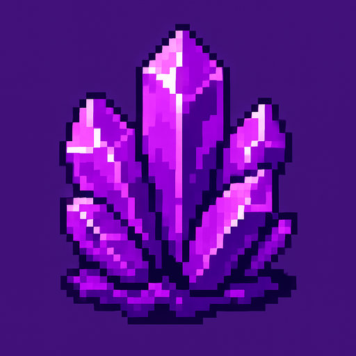 amatista.
In-Game asset.  2d.  High contrast.  No shadows. pixelart