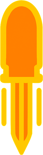laser bullet down.
In-Game asset.  2d.  High contrast.  No shadows
