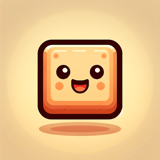 cartone animato quadrato.
Single Game Texture. In-Game asset. 2d. Blank background. High contrast. No shadows.