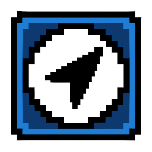 Navigation pixel.
In-Game asset.  2d.  High contrast.  No shadows