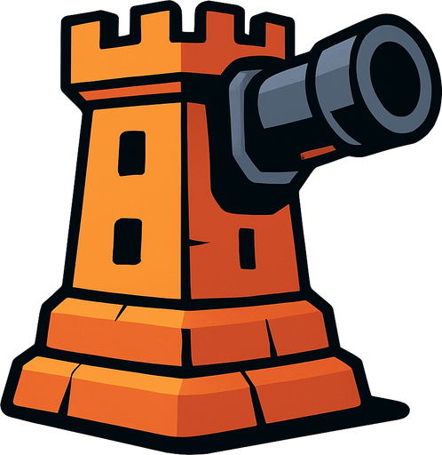 defenseTower.
In-Game asset.  2d.  High contrast.  No shadows