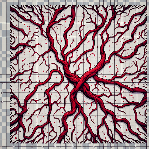 blood artery background.
Single Game Texture.  In-Game asset.  2d.  Blank background.  High contrast.  No shadows