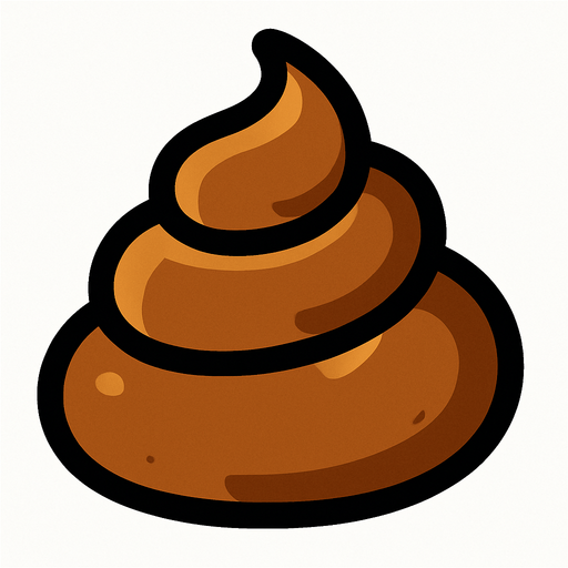 poop.
In-Game asset.  2d.  High contrast.  No shadows