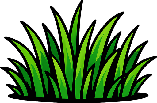 Çimen.
In-Game asset.  2d.  High contrast.  No shadows