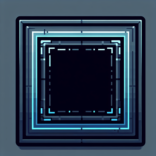 square with Neon dark blue borders, simple, futuristic, 2d.
Single Game Texture. In-Game asset. 2d. Blank background. High contrast. No shadows.