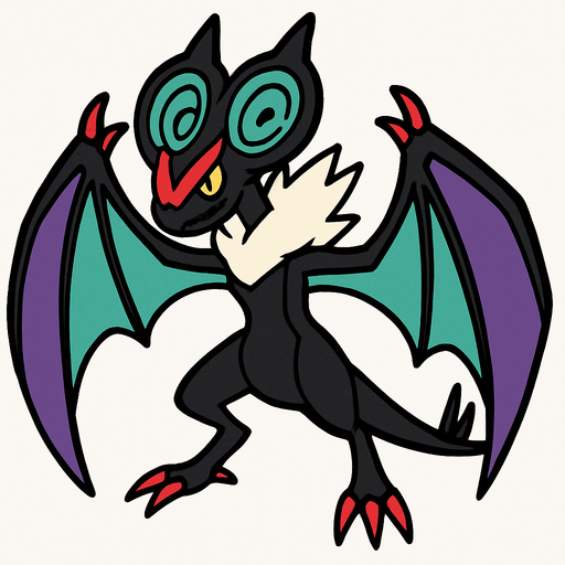 Noivern.
In-Game asset.  2d.  High contrast.  No shadows