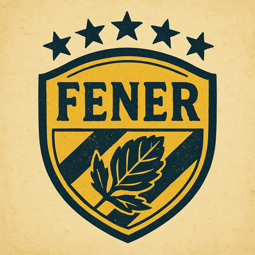 Fenerbahçe logosuna benzer bir logo oluştur ama telif haklarından logonun aynısı olmasın Logoda Fenerbahçe değilde Fener yazsın sadece . Bu logonun üstüne de 5 yıldız koy . retro temada olsun !.
In-Game asset.  2d.  High contrast.  No shadows