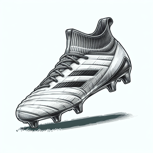 A foot ball boot.
Single Game Texture. In-Game asset. 2d. Blank background. High contrast. No shadows.
