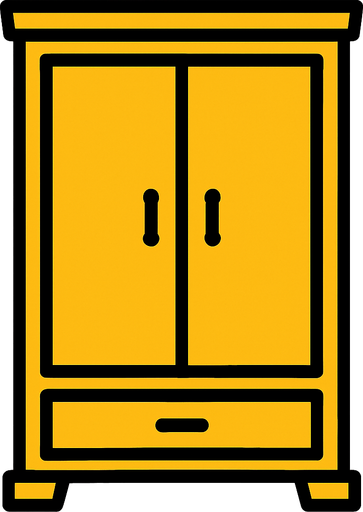 armario.
In-Game asset.  2d.  High contrast.  No shadows