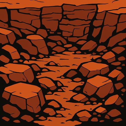 Rock bg.
In-Game asset.  2d.  High contrast.  No shadows