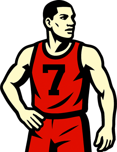 Basketbol oyuncusu yap ama elinde top olmasın.
In-Game asset.  2d.  High contrast.  No shadows