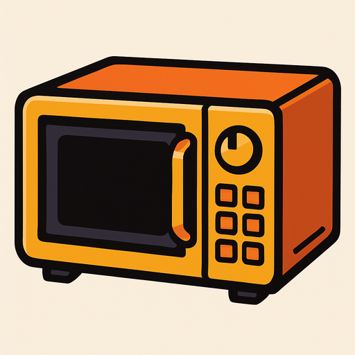 microwave.
In-Game asset.  2d.  High contrast.  No shadows