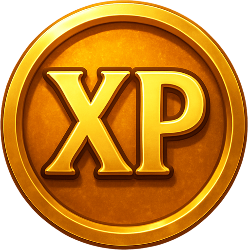 XP point only round, no writing on and around it