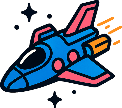 Cosmosship.
In-Game asset.  2d.  High contrast.  No shadows