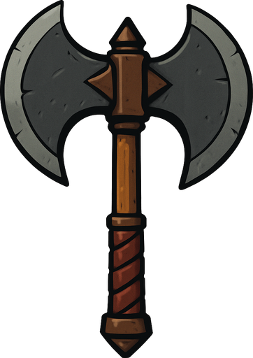 Büyük savaş baltası.
In-Game asset.  2d.  High contrast.  No shadows