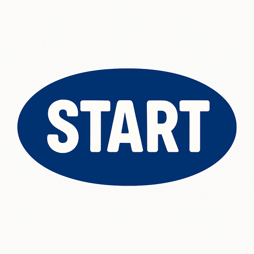 Koyu mavi elips start butonu. In-Game asset. 2d. High contrast. No shadows.
In-Game asset.  2d.  High contrast.  No shadows