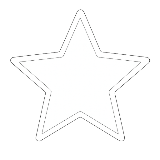 White star.
In-Game asset.  2d.  High contrast.  No shadows