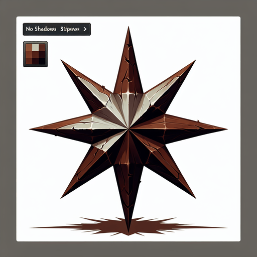 Spike with 8 points. Themed like coffee..
Single Game Texture. In-Game asset. 2d. Blank background. High contrast. No shadows.