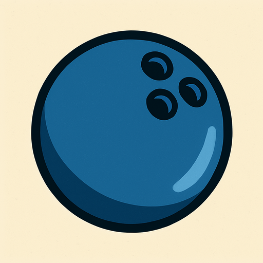 bowling ball.
In-Game asset.  2d.  High contrast.  No shadows