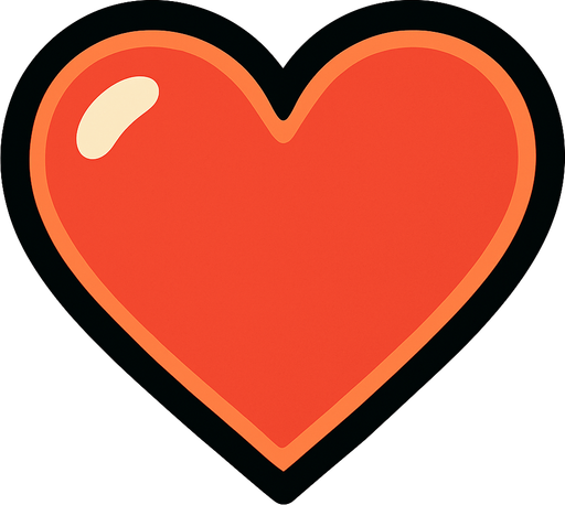 kalp.
In-Game asset.  2d.  High contrast.  No shadows