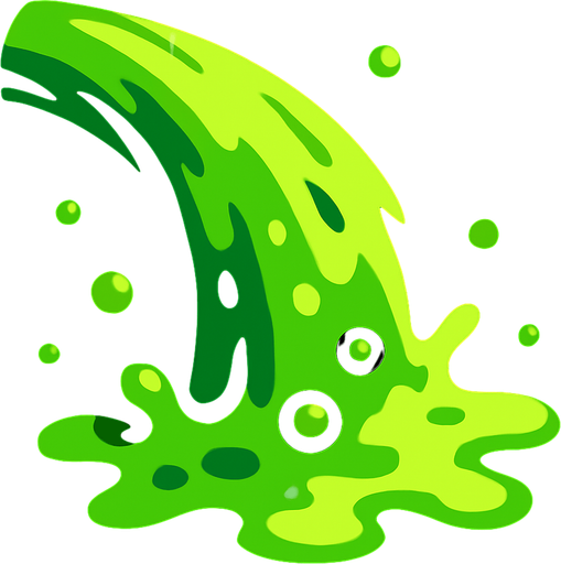 vomit.
In-Game asset.  2d.  High contrast.  No shadows