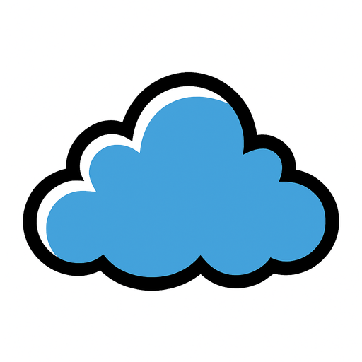 cloud image.
In-Game asset.  2d.  High contrast.  No shadows