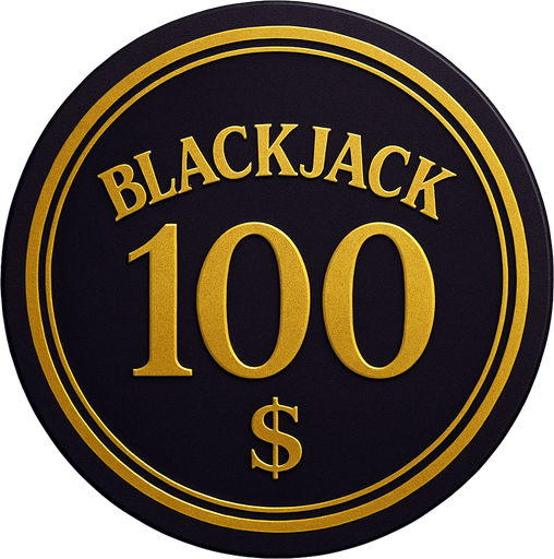 "Crea un asset para una ficha de casino de $100 para Blackjack.
Color Principal: Negro obsidiana o un púrpura real profundo.
Borde/Detalles: Dos o tres franjas finas en un color que contraste fuertemente, como dorado brillante o blanco.
Valor: El número '100' grande y claro en el centro, en dorado o blanco, con una tipografía de casino.
Estilo: Lujoso, premium, coherente con 'La Tentación Dorada'. Esta debe ser la más impresionante visualmente.".
In-Game asset.  2d.  High contrast.  No shadows que el texto blackjack se encuentre arriba