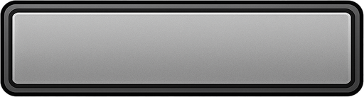 A long rectangular bar with soft grey gradient and a fine outline near the edge..
In-Game asset.  2d.  High contrast.  No shadows