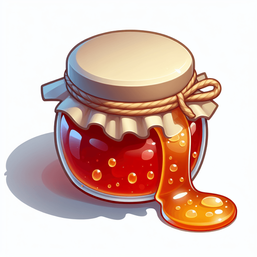 Jam.
Single Game Texture.  2d.  Blank background.  No shadows