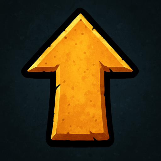 1 arrow is facing upwards.
In-Game asset.  2d.  High contrast