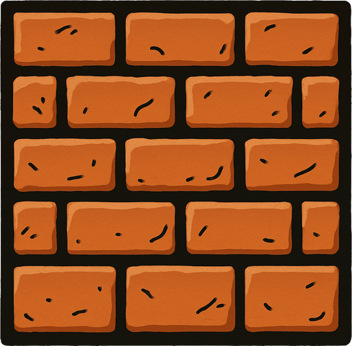 duvar (kare olsun düz kare ).
In-Game asset.  2d.  High contrast.  No shadows