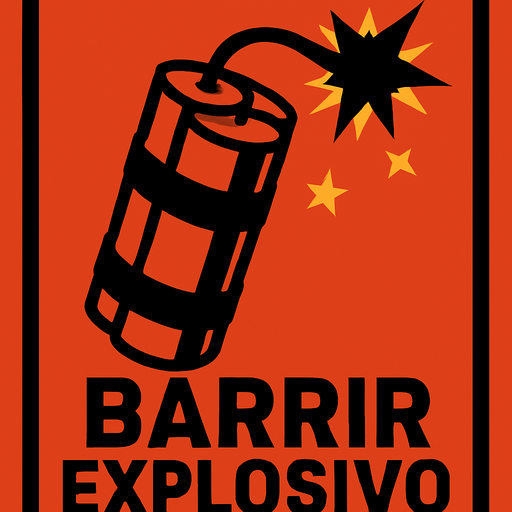 BARIR EXPLOSIVO.
In-Game asset.  2d.  High contrast.  No shadows