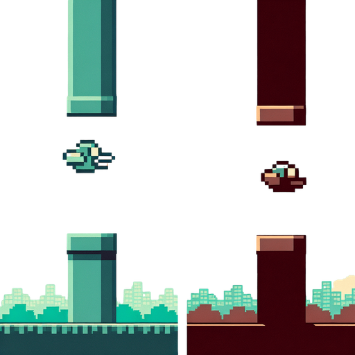 Toggle Sidebar

MODELS

New


Download App
You

give me assit to develop flappy bird

BLACKBOXAI

Creating a game like Flappy Bird can be a fun and educational project! Below, I'll outline the steps and provide some basic code snippets to help you get started. For this example, we'll use Python with the Pygame library, which is a popular choice for 2D game development.

Step 1: Set Up Your Environment
Install Python: Make sure you have Python installed on your computer. You can download it from python.org.

Install Pygame: You can install Pygame using pip. Open your terminal or command prompt and run:

bash

Run
Copy code
pip install pygame
Step 2: Create the Game Structure
Create a new Python file (e.g., flappy_bird.py) and start by importing the necessary libraries and initializing Pygame.

python

Run
Copy code
import pygame
import random

# Initialize Pygame
pygame.init()

# Constants
SCREEN_WIDTH = 400
SCREEN_HEIGHT = 600
FPS = 60

# Colors
WHITE = (255, 255, 255)
BLACK = (0, 0, 0.
Single Game Texture. In-Game asset. 2d. Blank background. High contrast. No shadows.