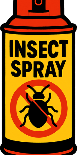 tube de spray anti insectes.
In-Game asset.  2d.  High contrast.  No shadows