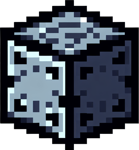 MG FlappyCube.
Single Game Texture.  In-Game asset.  2d.  Blank background.  High contrast.  No shadows