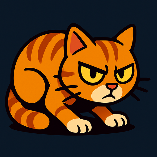 casus kedi.
In-Game asset.  2d.  High contrast.  No shadows
