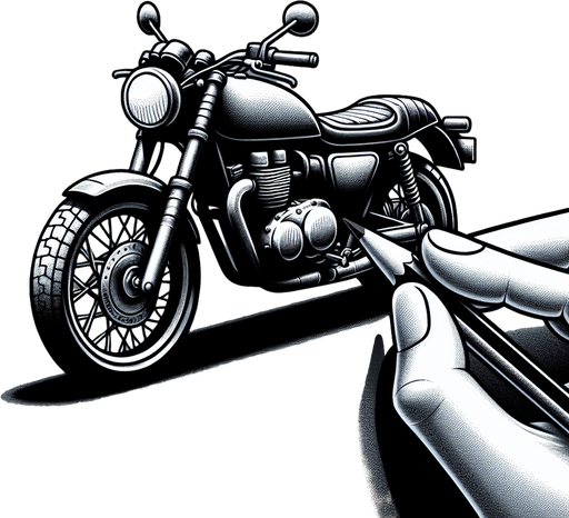 motorcycle 2d.
Single Game Texture.  In-Game asset.  2d.  Blank background.  High contrast.  No shadows