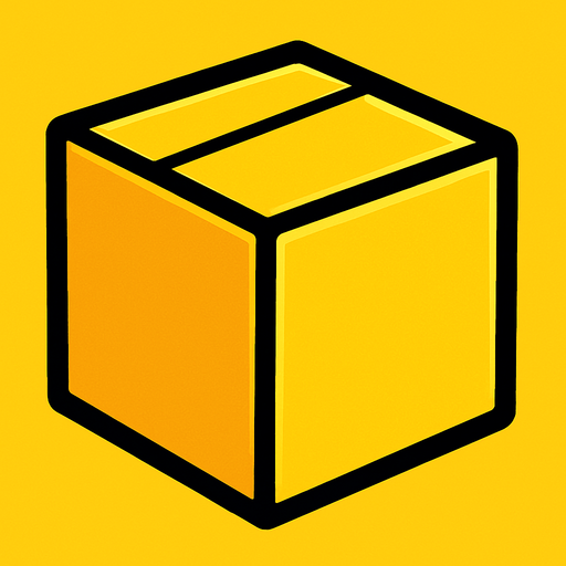 A yellow box.
In-Game asset.  2d.  High contrast.  No shadows