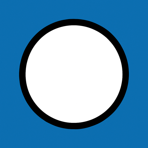 White circle.
In-Game asset.  2d.  High contrast.  No shadows