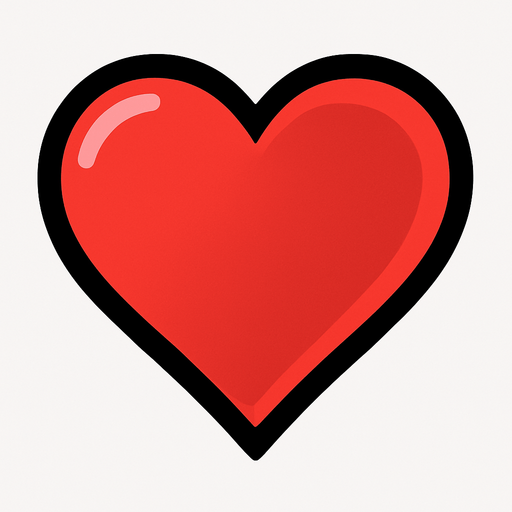 HEART.
In-Game asset.  2d.  High contrast.  No shadows