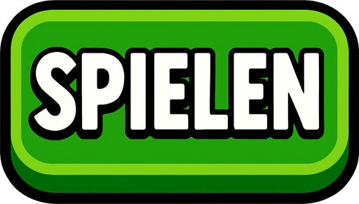 SPIELEN GREEN BUTTON.
In-Game asset.  2d.  High contrast.  No shadows