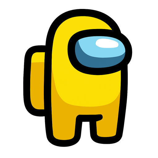 yellow amoung us.
In-Game asset.  2d.  High contrast.  No shadows