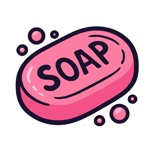 Soap.
In-Game asset.  2d.  High contrast.  No shadows