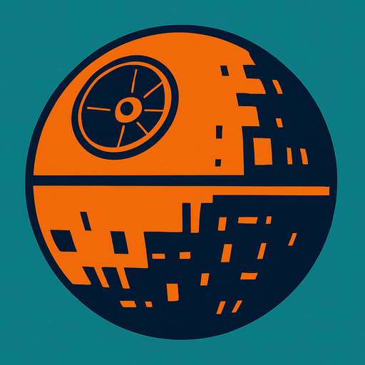 death star.
In-Game asset.  2d.  High contrast.  No shadows