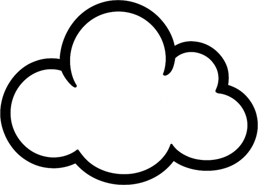 cloud.
In-Game asset.  2d.  High contrast.  No shadows