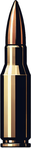 single bullet two d.
Single Game Texture.  In-Game asset.  2d.  Blank background.  High contrast.  No shadows