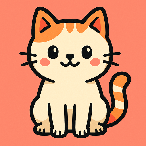 Cat backgraund sweet white.
In-Game asset.  2d.  High contrast.  No shadows