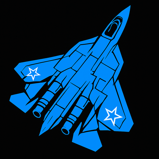 SU 57.
In-Game asset.  2d.  High contrast.  No shadows