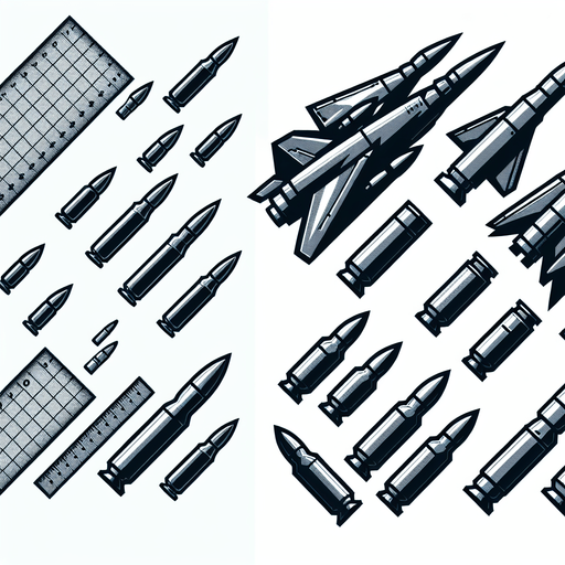 make fighter jets bullets.
Single Game Texture. In-Game asset. 2d. Blank background. High contrast. No shadows.
