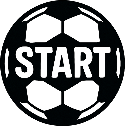 Soccer ball writes start in the middle.
In-Game asset.  2d.  High contrast.  No shadows